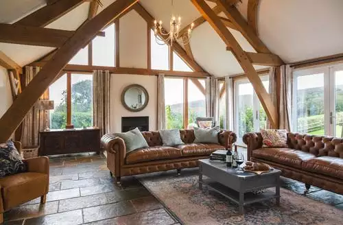 5 bedroom The Farmhouse At Broad Downs beach and hot tub in Devon